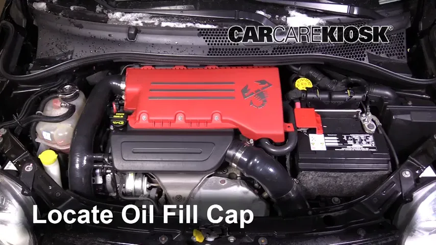 2013 Fiat 500 Abarth 1.4L 4 Cyl. Turbo Oil Add Oil